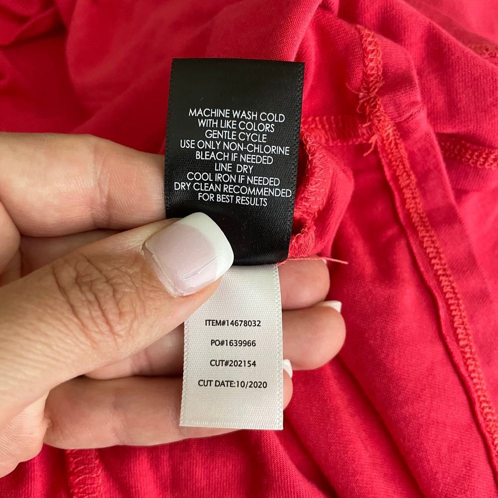 2/$30 Torrid Super Soft Bright Berry Cold Shoulder T-Shirt Mini Dress 1X #5455 - Picture 12 of 13